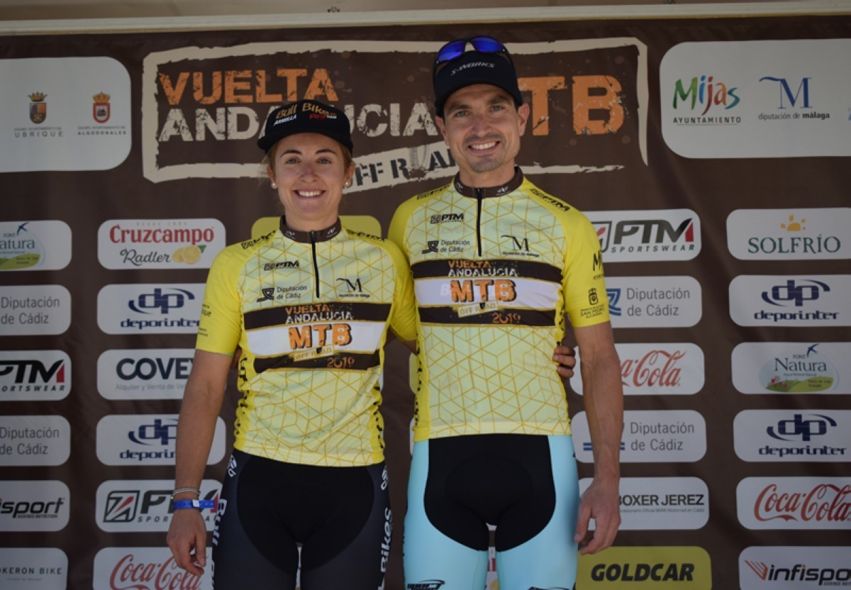 José Luis Carrasco y María Díaz primeros líderes de la Vuelta Andalucía MTB 2019