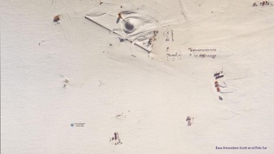 Juan Menéndez Granados a 20 km. del Polo Sur