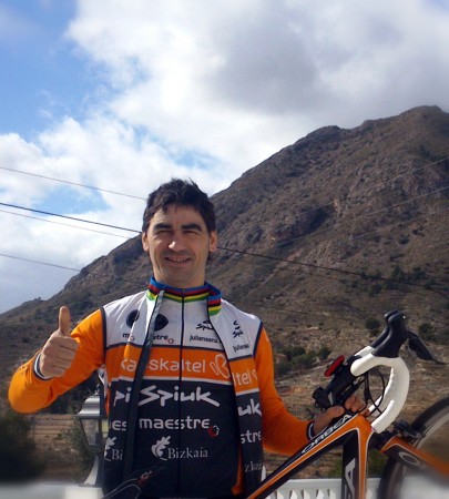 Julián Sanz entrena para la Race Across America 2014