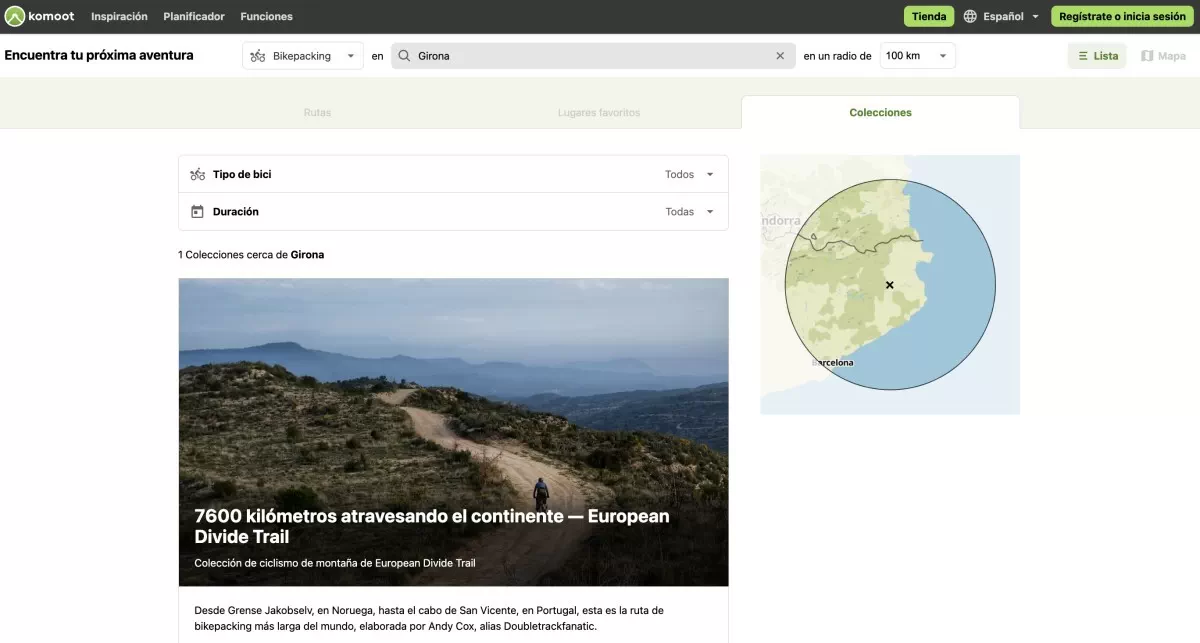 Komoot lanza su Discover Feed en España para inspirarte en nuevas rutas