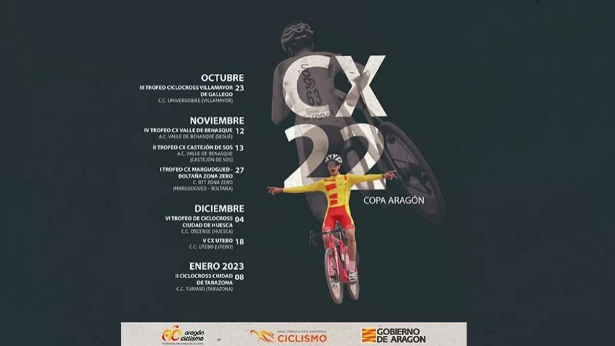 La Copa Aragón de Ciclocross 2022 vuelve con siete citas