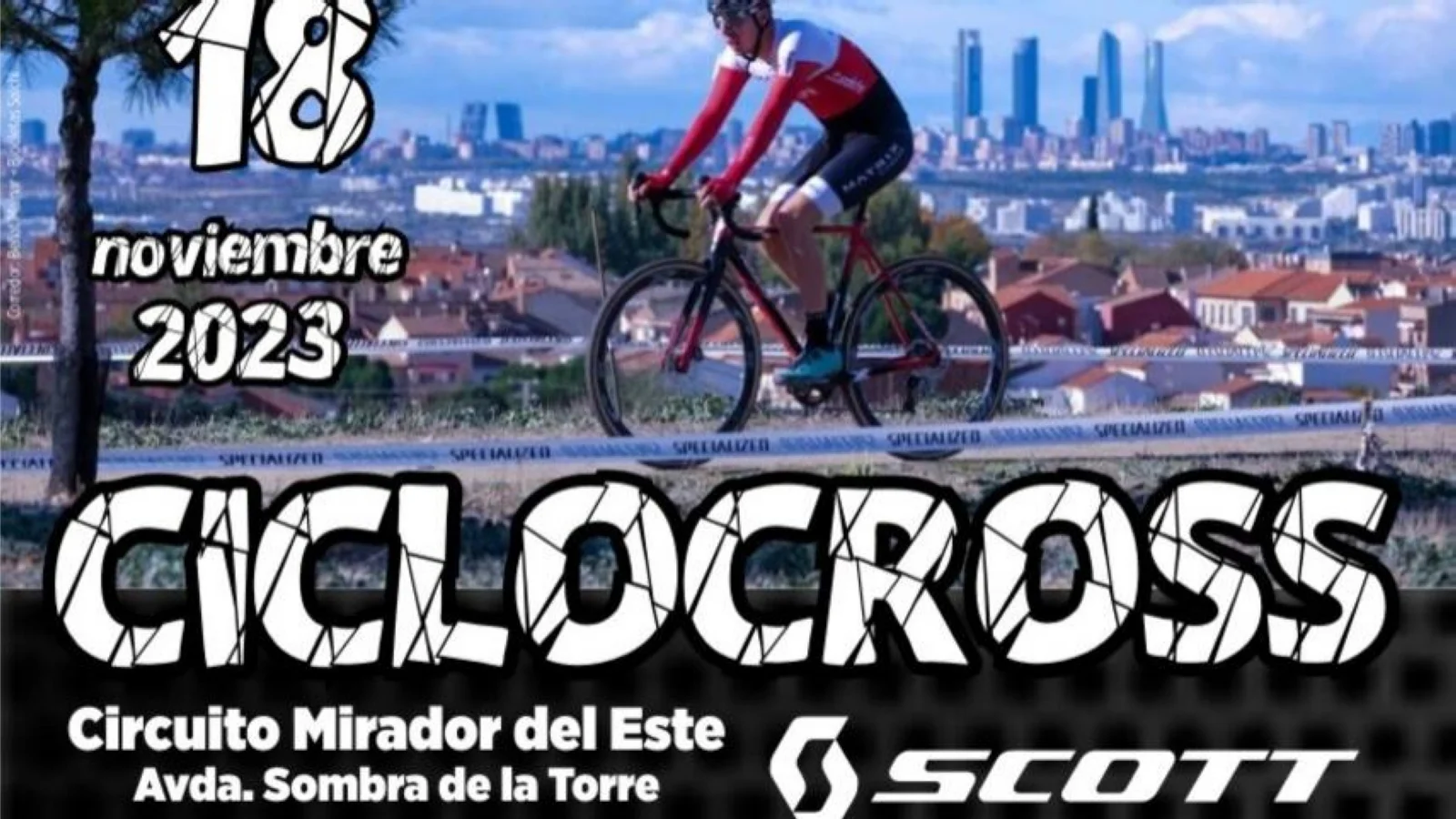 La Copa Centro de Ciclocross 2023 pasará por Paracuellos del Jarama este próximo domingo