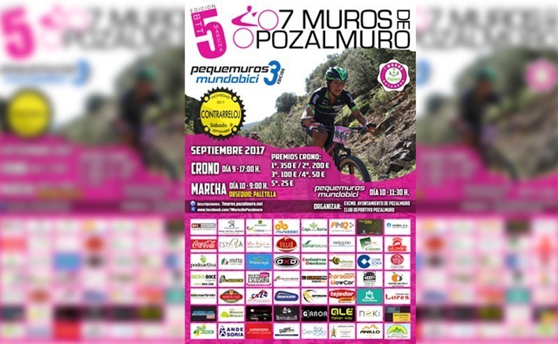 La Marcha BTT 7 Muros de Pozalmuro obsequía a cada participante con una paletilla