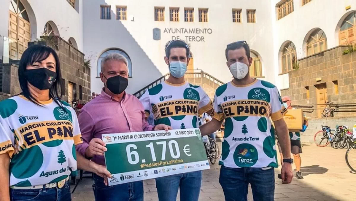 La Marcha Cicloturista El Pino consigue más de 6.000 euros para La Palma