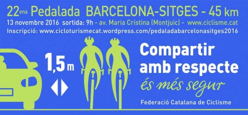 La Pedalada Barcelona-Sitges vuelve a las carreteras