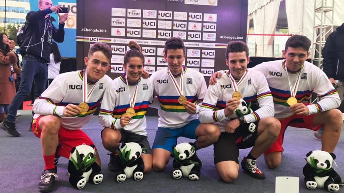 La selección debuta con oro en el Mundial de Ciclismo urbano