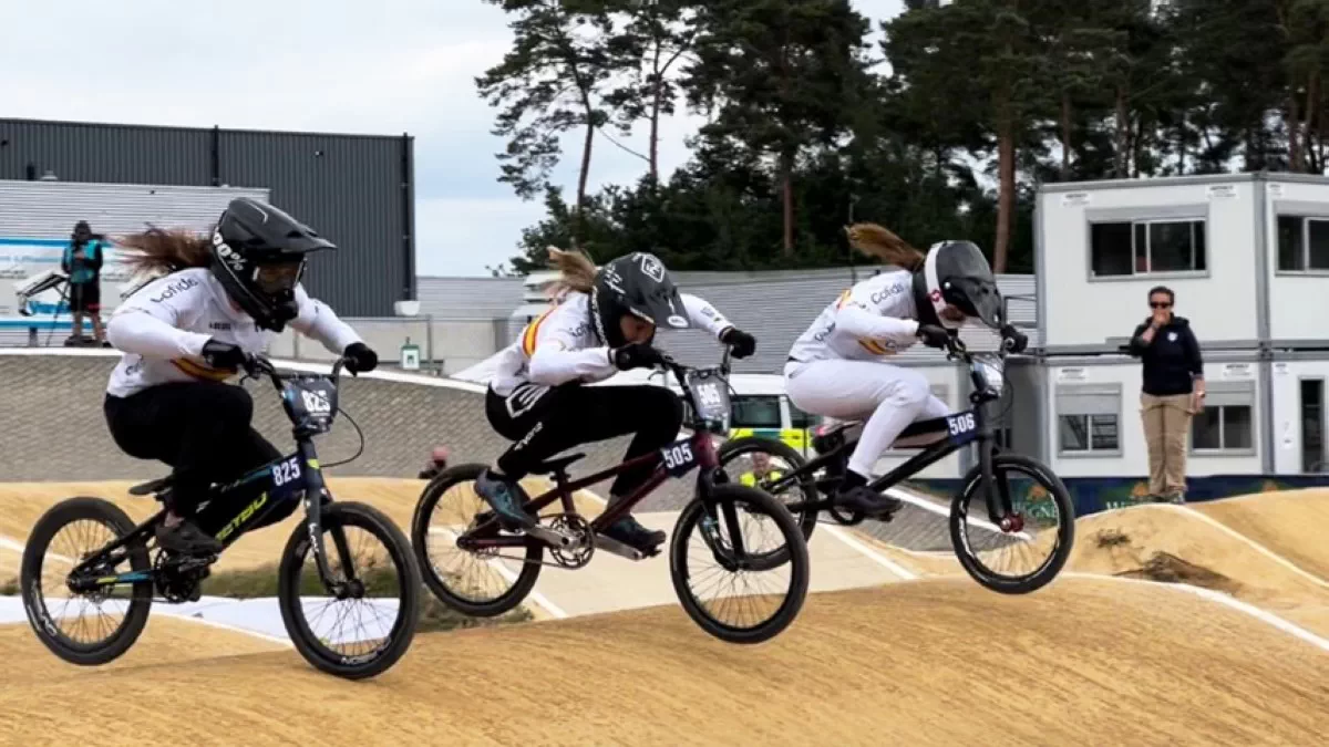 La Selección Española de BMX a las puertas del podio en el Europeo 2022