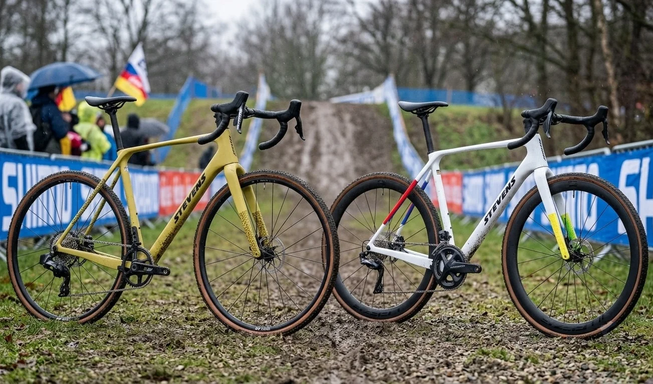 La Stevens Superprestige la bestia de van Aert y van der Poel cambia de geometría y mejora su peso