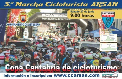 La V Marcha ciclista Arsan en marcha