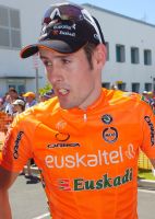 Andoni Lafuente, líder de la montaña en el Tour Down Under 