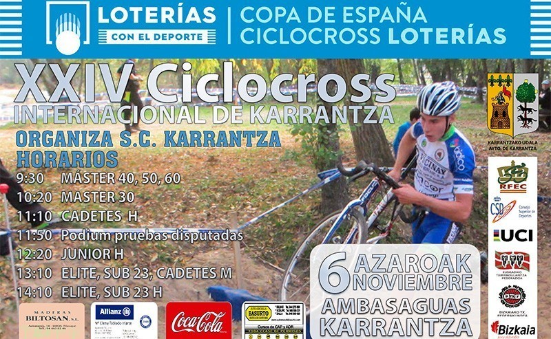 Las estrellas de la Copa de España de ciclocross se retan en Karrantza