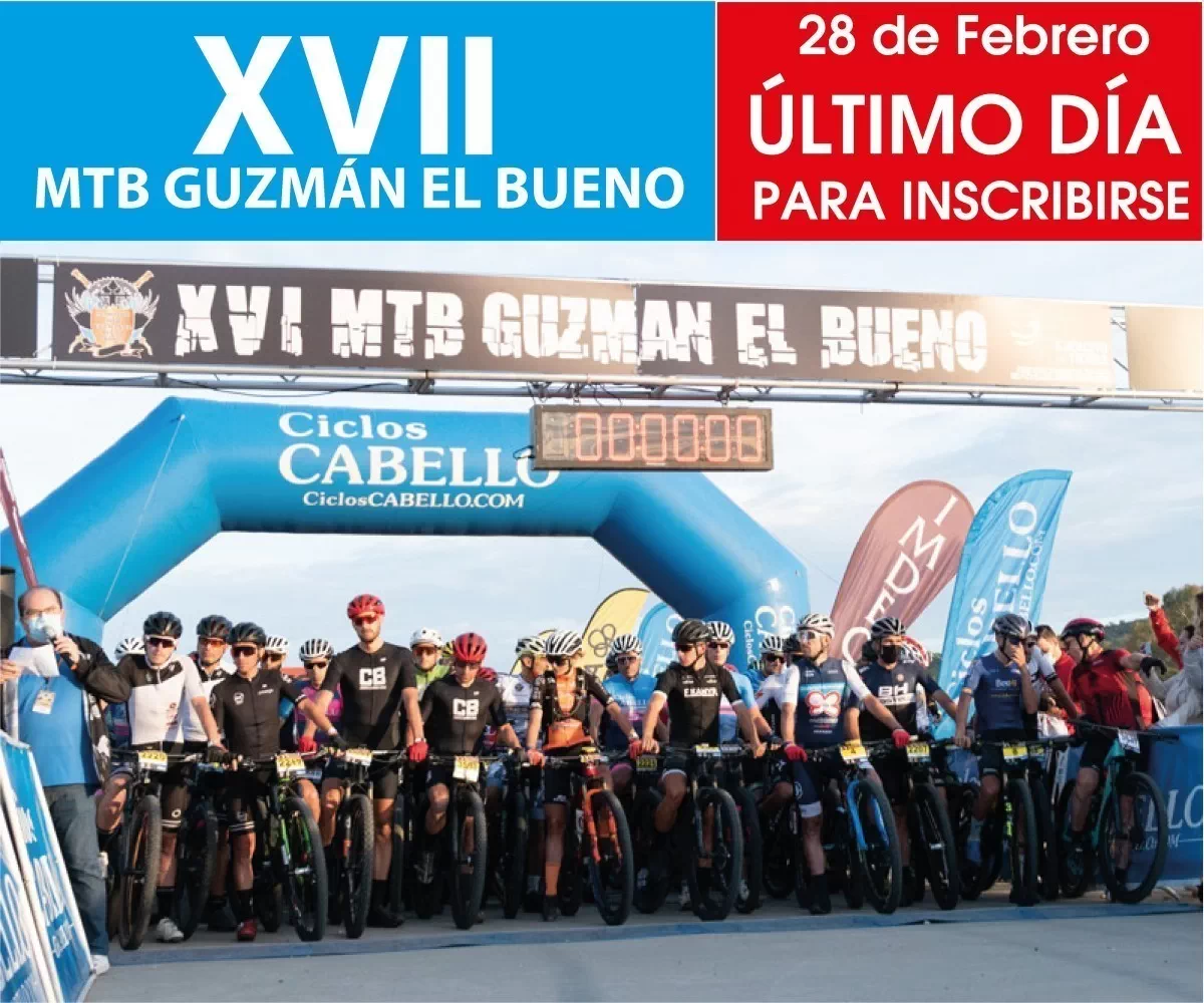 Las inscripciones para la XVII MTB Guzmán el Bueno se cierran el próximo 28 de febrero