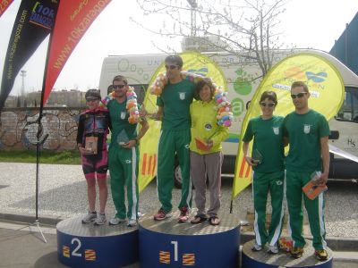 Yolanda Magallón ( BikeZona Massi ) gana el Campeonato Aragonés de Duatlón