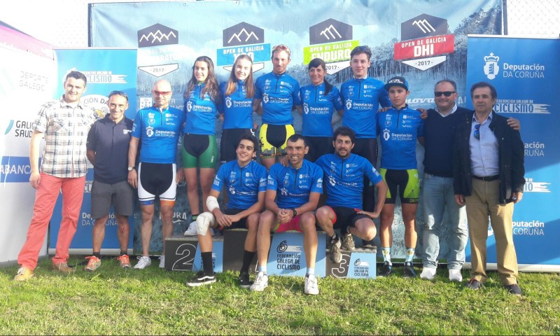 Manuel Parada y los bikers del Maceda, grandes triunfadores en Ledoño