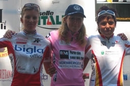 Maribel Moreno tercera en el Giro femenino
