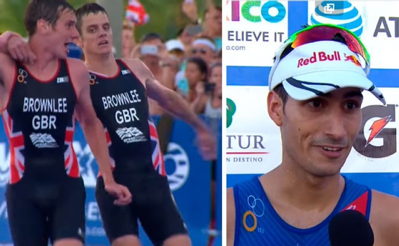 Mario Mola campeón del mundo de triatlón tras desplomarse Brownlee