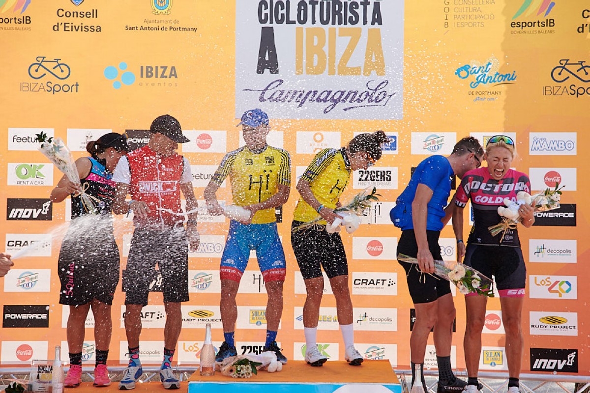 Miquel Carrió y Sandra Heredero ganadores de la Vuelta Cicloturista a Ibiza