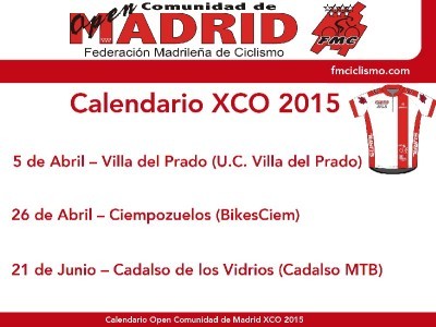 Modificación calendario Open Comunidad de Madrid XCO 2015