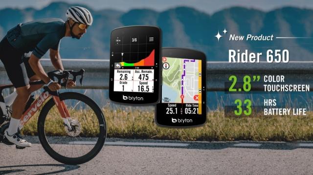 Supporto Per Ciclocomputer GPS Rider Tondo - 2 Pezzi BRYTON Ciclocomp