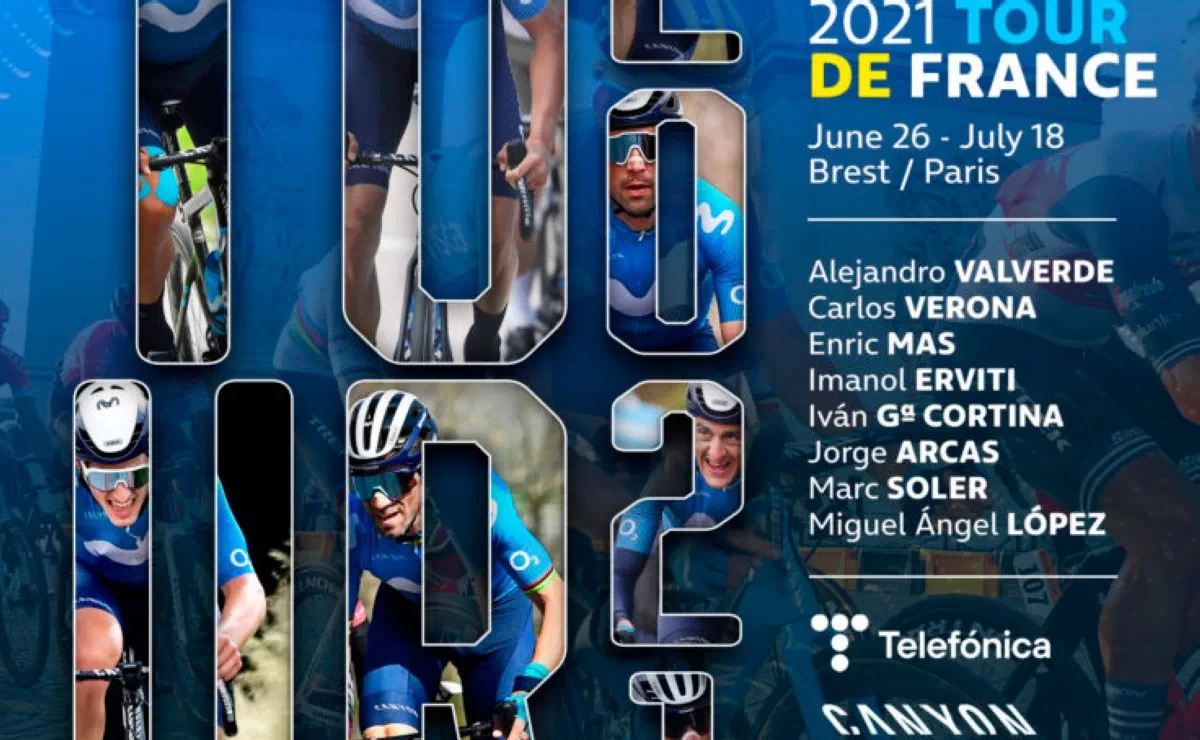 Movistar Team anuncia su alineación para el Tour de Francia 2021 con la presencia de Alejandro Valverde