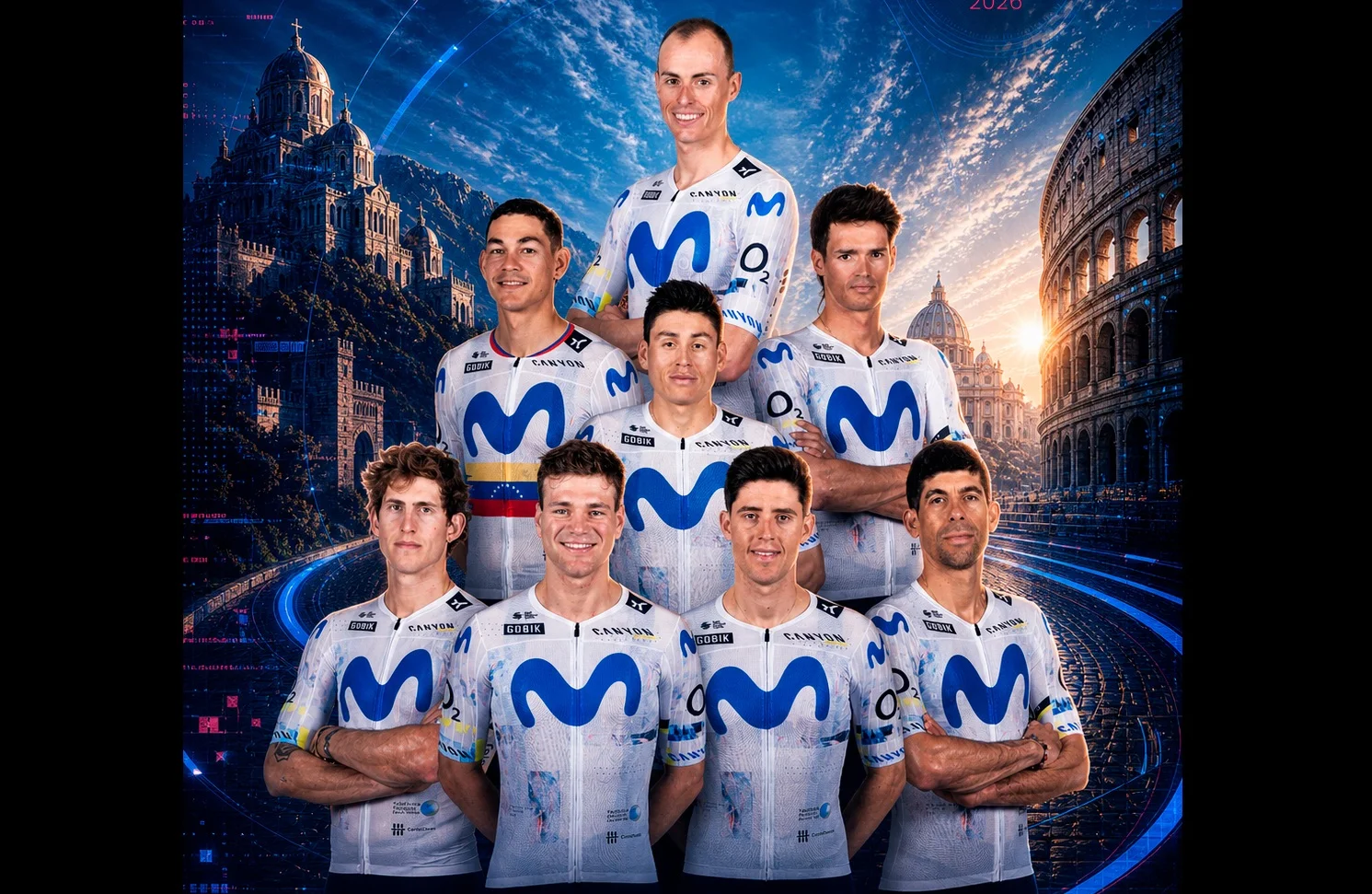 Movistar Team revela su equipo de gala para asaltar el Giro de Italia 2026