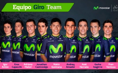 Movistar Team rumbo al Giro de Italia liderado por Nairo Quintana