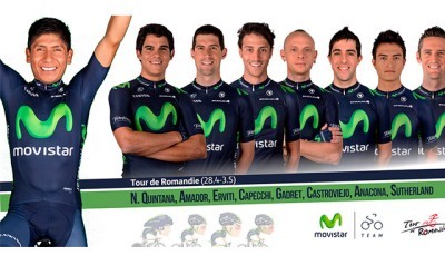 Nairo Quintana lidera a Movistar Team en el Tour de Romandía