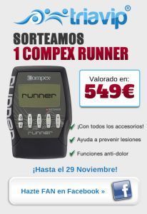 Consigue un Compex Runner valorado en 549 euros con Triavip