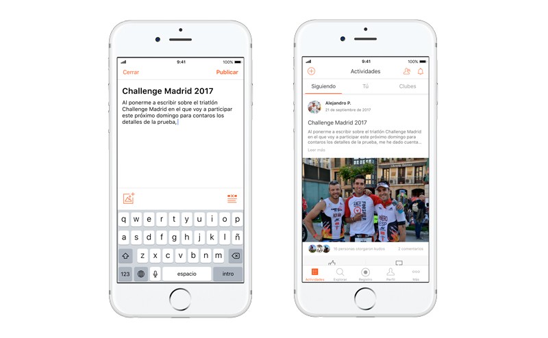 Novedades en Strava: Ya permite postear y presenta su nuevo feed