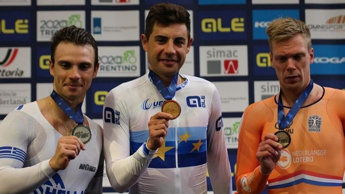 Oro en Scratch para Sebastián Mora en los europeos de pista