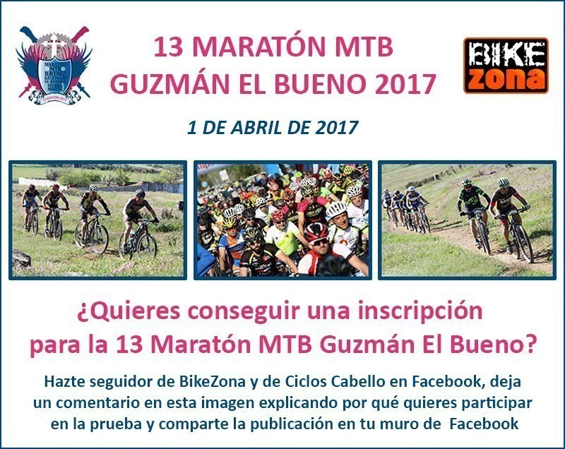 Participa y gana una inscripción para la MTB Guzmán el Bueno