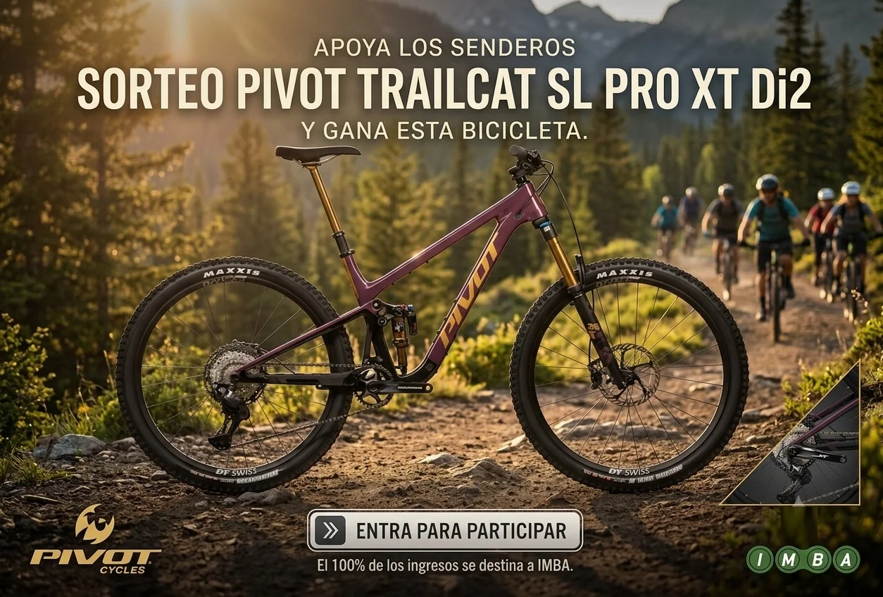 Participa en el sorteo benéfico de Pivot Cycles para salvar los senderos de montaña