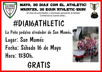 Pedalea alrededor de San Mamés el próximo día 16