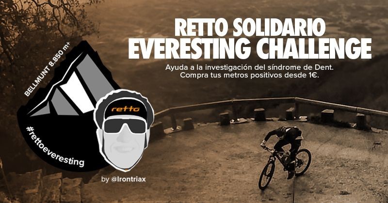 Pep Sánchez realizará su Everesting Challenge por el Síndrome de Dent