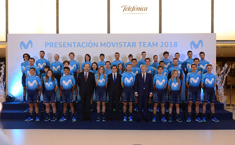 Presentado el renovado Movistar Team 2018