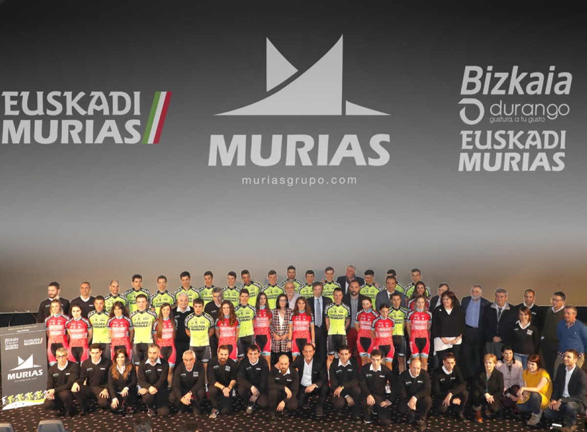 Presentados el Euskadi-Murias Profesional Continental y Bizkaia Durango-Euskadi Murias femenino 