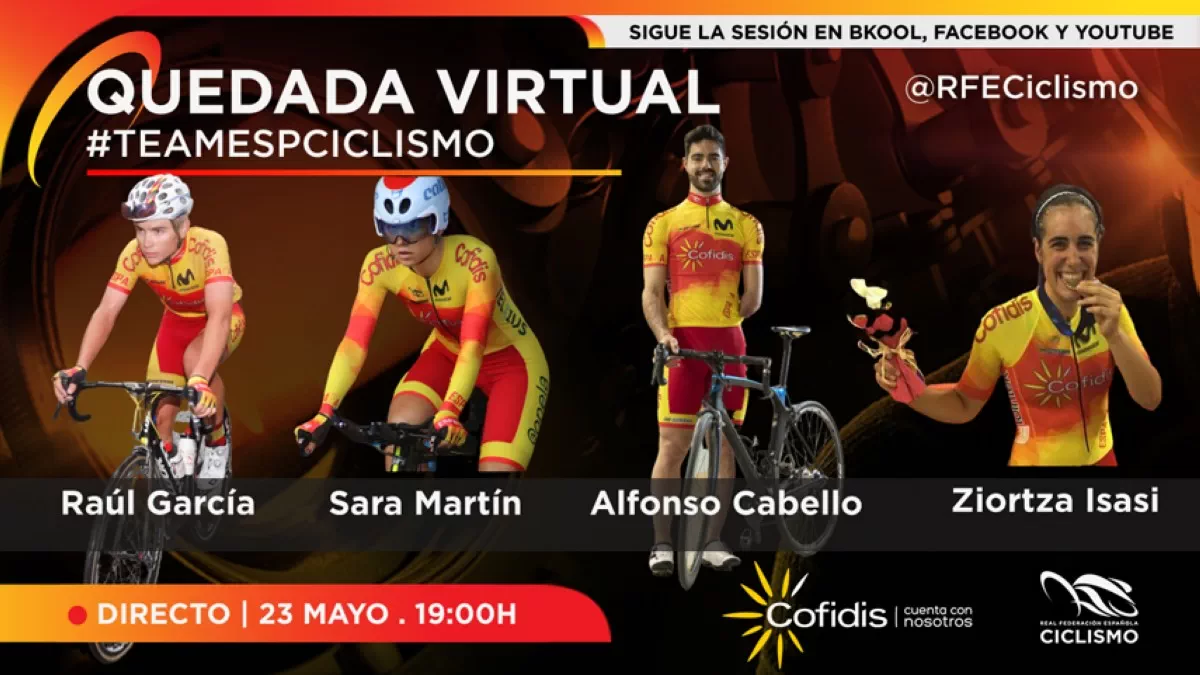 Primera quedada virtual con el #TeamESPciclismo