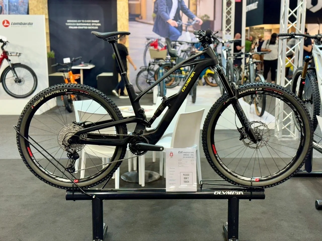 Primicias de Eurobike: Prototipo Olympia de la primera e-mtb italiana con motor DJI
