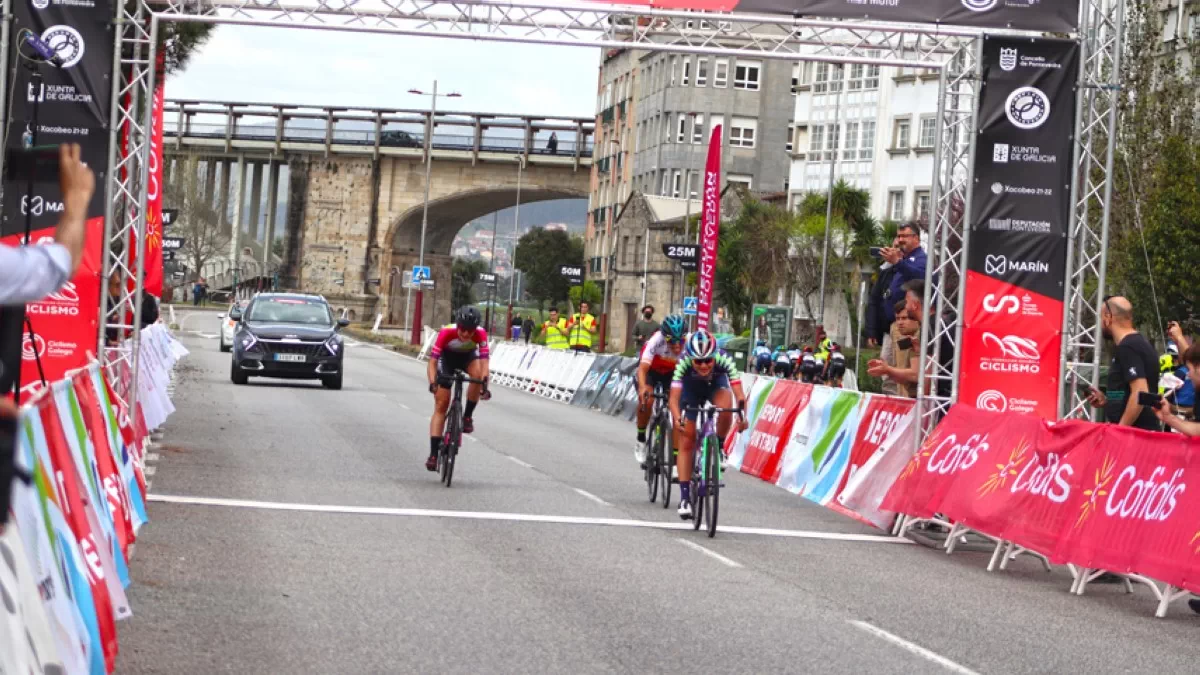 Ricarda Bauerfeind fue la más rápida para vencer en  la Copa de España de Féminas de Pontevedra