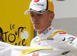 El primer maillot blanco para Ricardo Ricco de Saunier