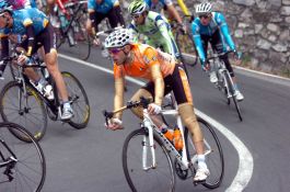 Samuel Sánchez y Alberto Contador, en la Fiesta de la Bici 