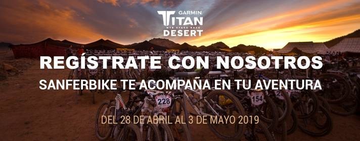 Sanferbike presenta sus servicios para ayudarte a superar la Titan Desert