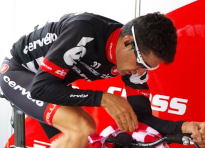Carlos Sastre sale muy satisfecho de la Amstel Gold Race