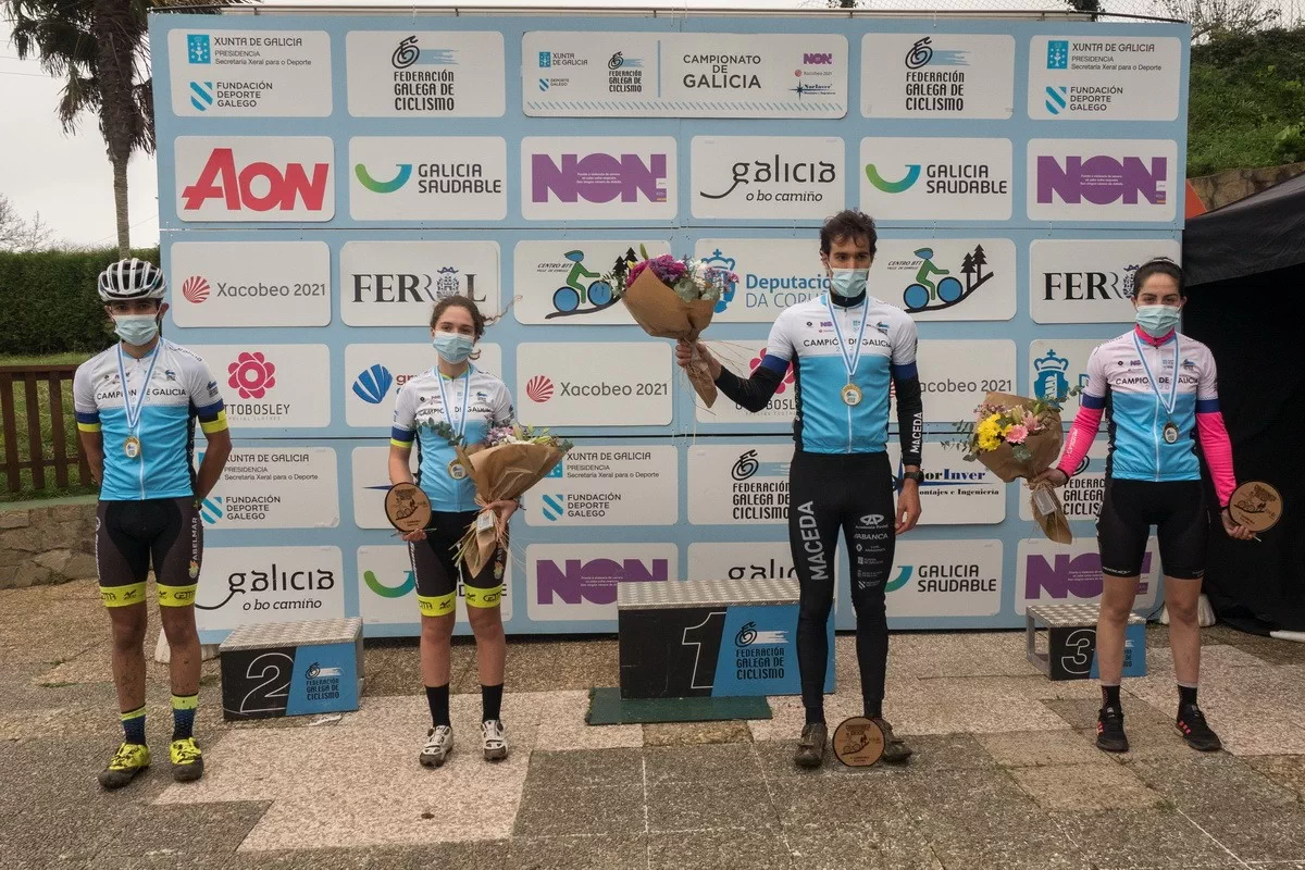 Saúl López e Irene Trabazo se proclaman campeones de Galicia de CX