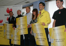 Riccò, Cobo, De la Fuente, Fernández de la Puebla y Piepoli, premiados por los seguidores del Saunie