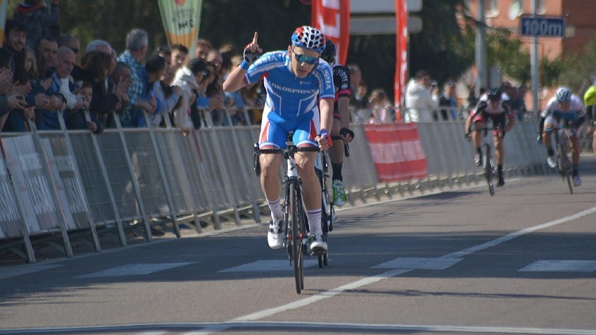 Savva  Novikov, primer líder de la Copa de España Élite-Sub23