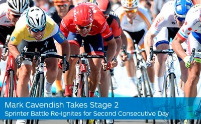 Segunda de Cavendish en el Tour de California