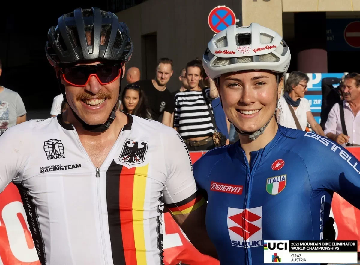 Simon Gegenheimer y Gaia Tormena campeones del Mundo de MTB Eliminator 2021