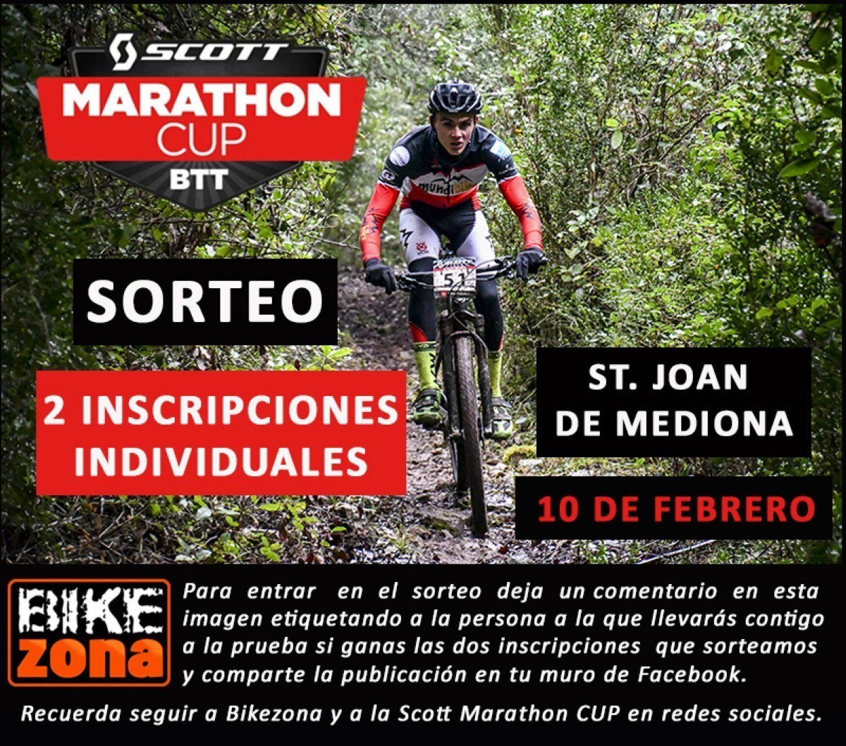 Sorteamos dos inscripciones para la Scott Marathon CUP BTT