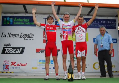 Victoria de Santi Pérez en la subida al Naranco